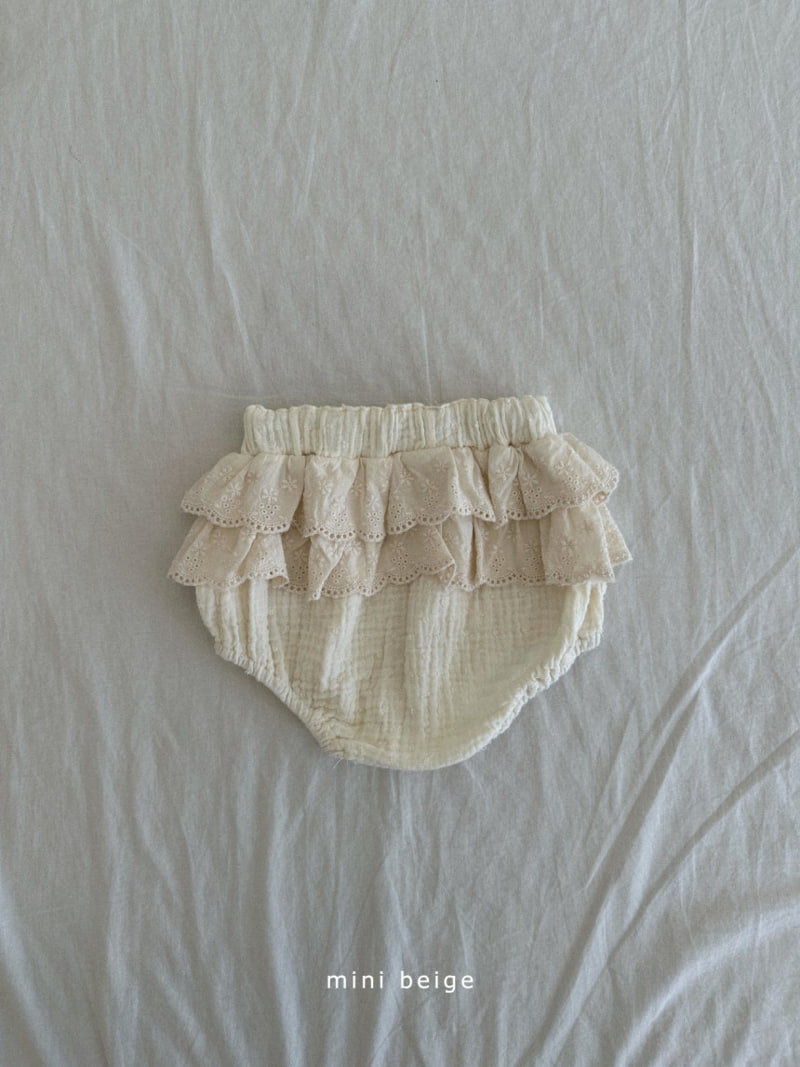 The Beige - Korean Baby Fashion - #smilingbaby - Slit Lace Bloomer - 5