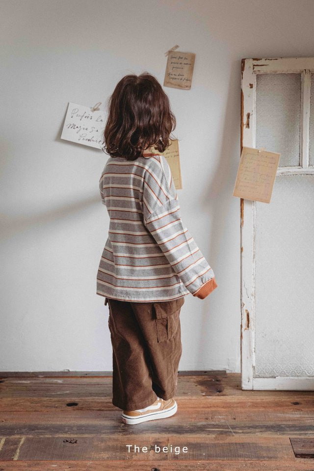 The Beige - Korean Children Fashion - #Kfashion4kids - Corduroy Cargo Pants - 12