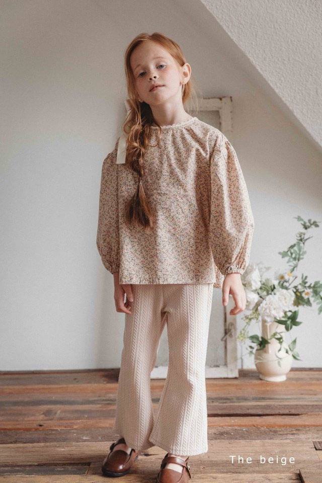 The Beige - Korean Children Fashion - #childofig - Floral Blouse - 12