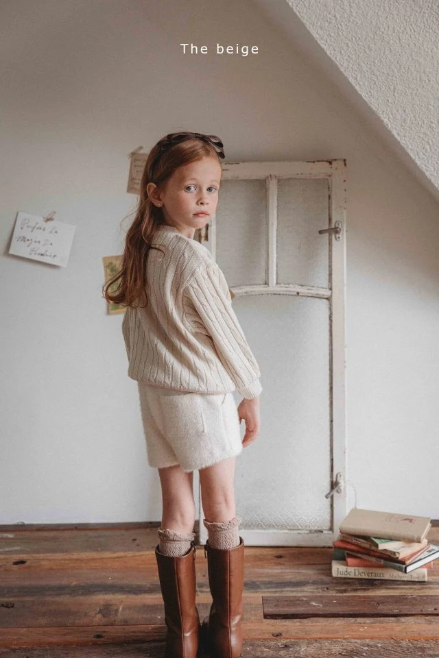 The Beige - Korean Children Fashion - #childrensboutique - Knit Half Pants - 11