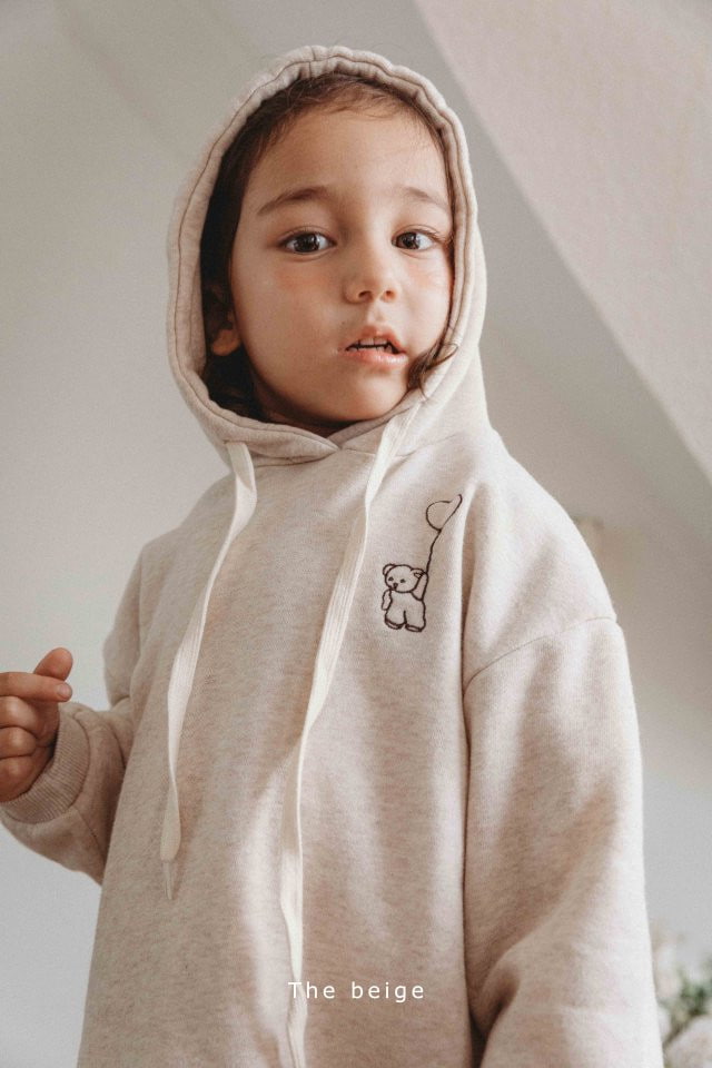 The Beige - Korean Children Fashion - #designkidswear - Bear Embroidery Hoodie - 7