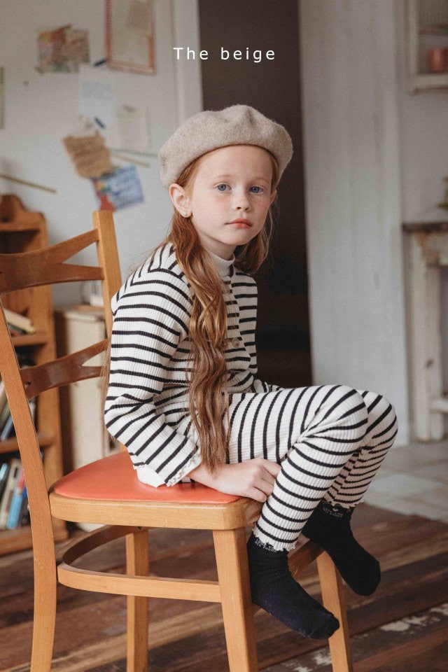 The Beige - Korean Children Fashion - #childrensboutique - Stripe Slim Cardigan - 4