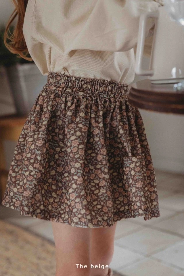 The Beige - Korean Children Fashion - #discoveringself - Corduroy Frill Skirt - 12