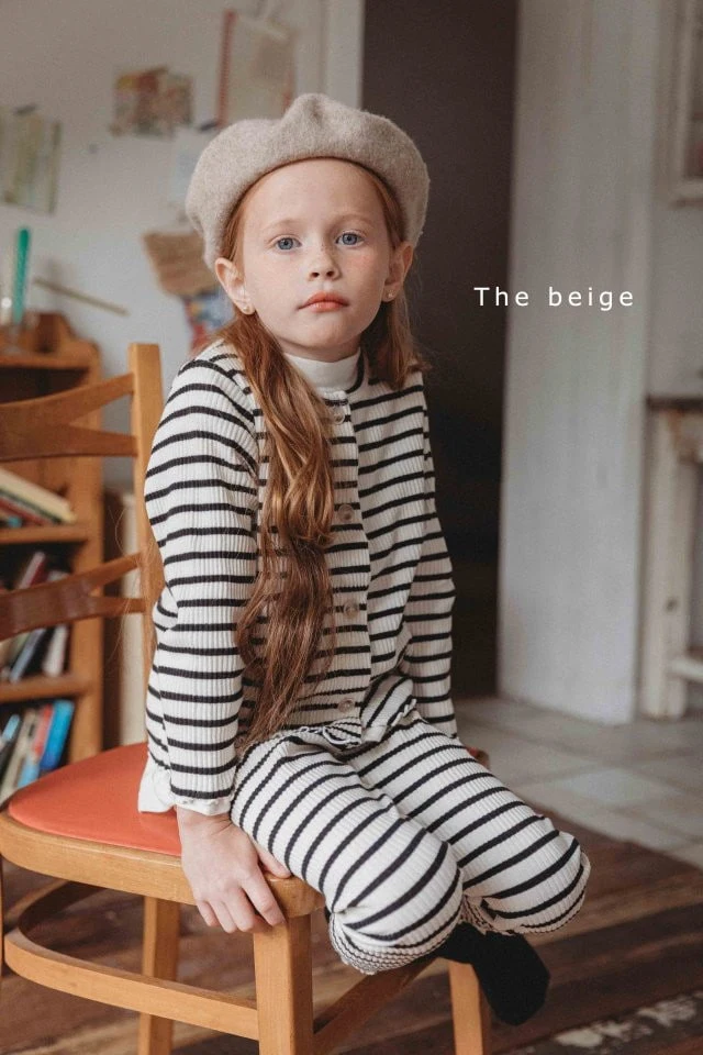 The Beige - Korean Children Fashion - #discoveringself - Stripe Slim Cardigan - 5