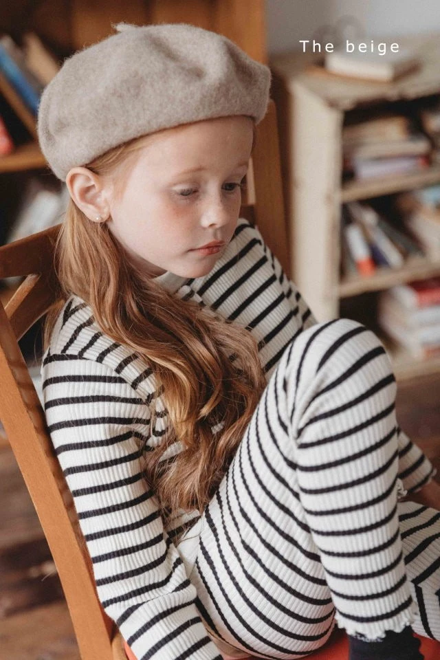 The Beige - Korean Children Fashion - #fashionkids - Stripe Slim Cardigan - 6