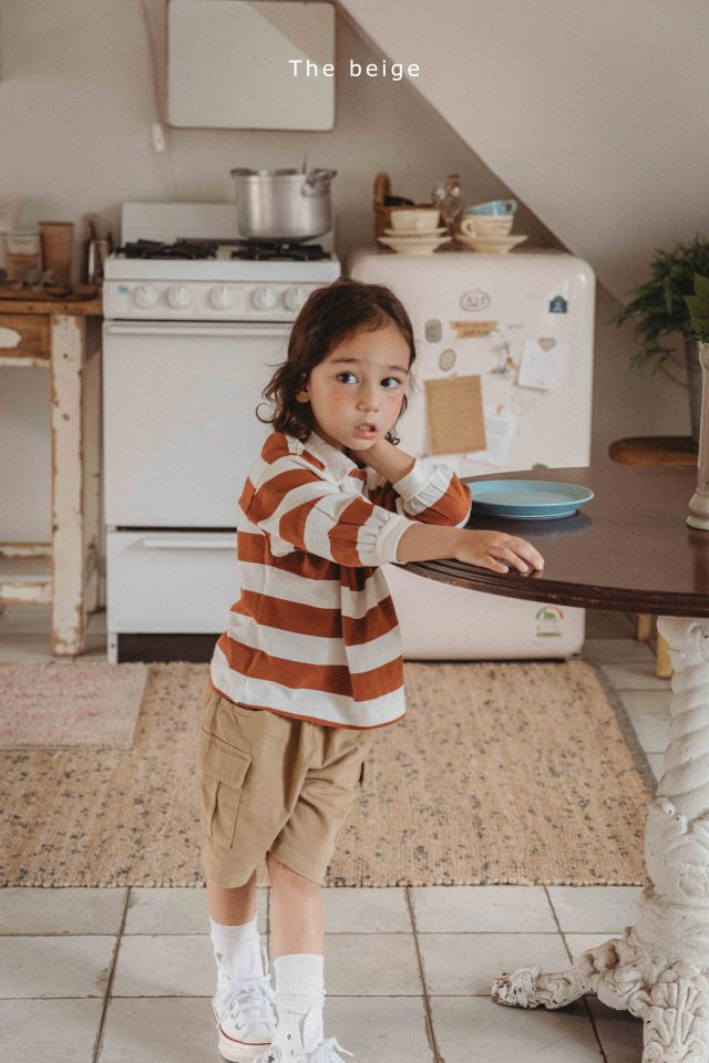 The Beige - Korean Children Fashion - #fashionkids - Half Cargo Pants - 5