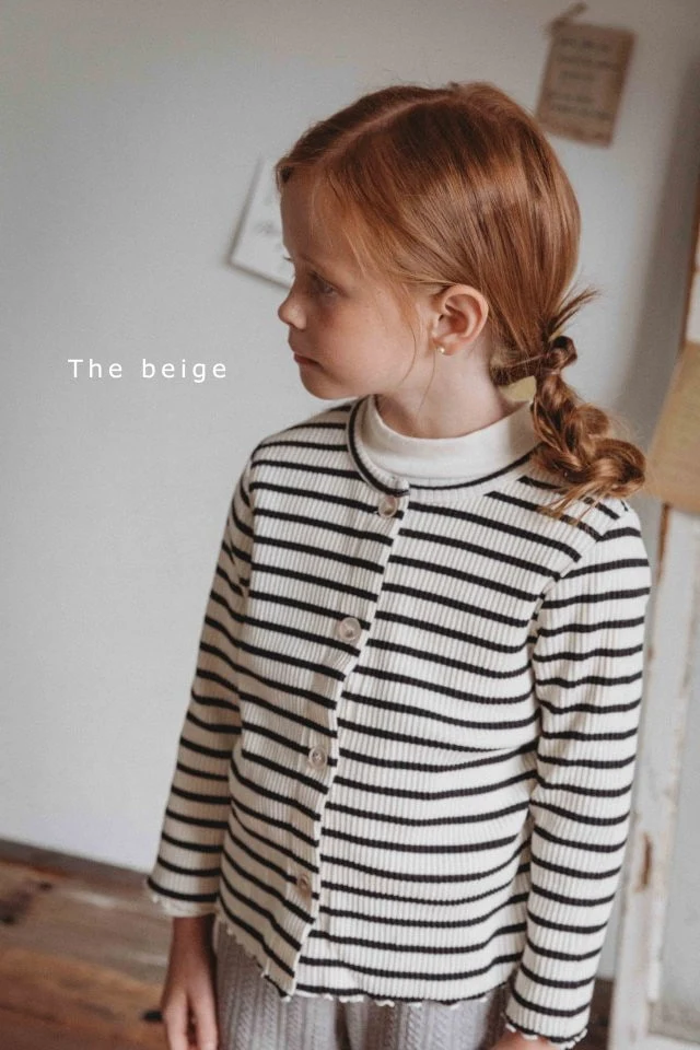 The Beige - Korean Children Fashion - #littlefashionista - Stripe Slim Cardigan - 11