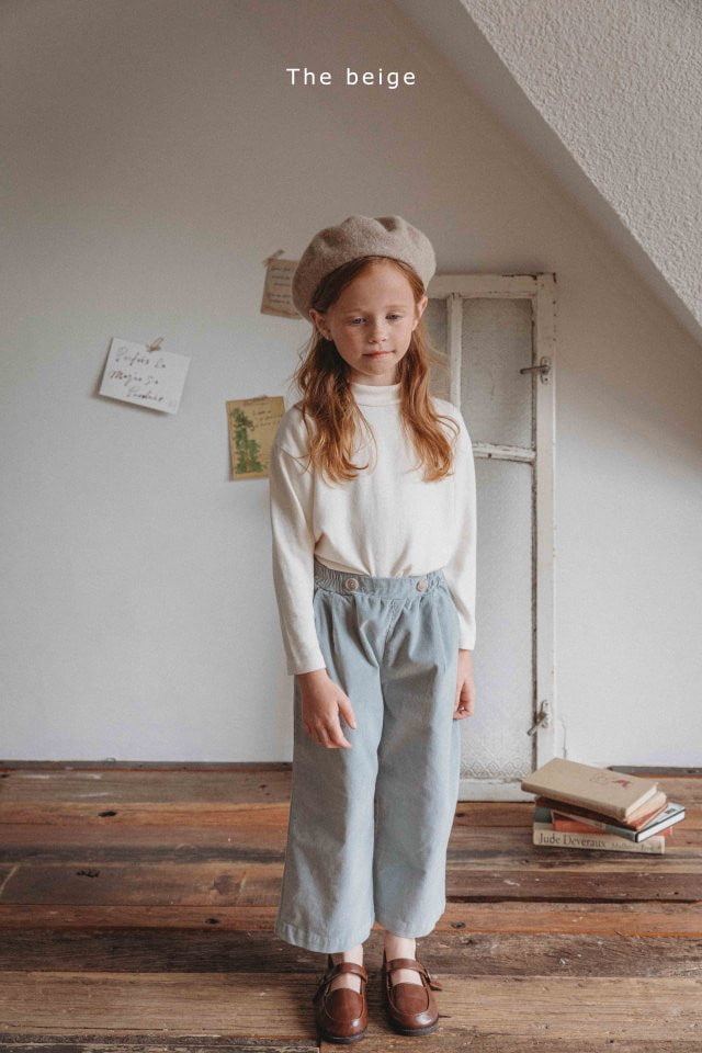 The Beige - Korean Children Fashion - #magicofchildhood - Heart Cordury Pants