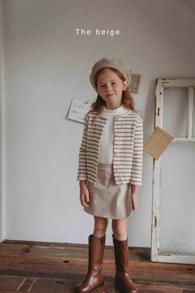 The Beige - Korean Children Fashion - #magicofchildhood - Stripe Slim Cardigan - 12