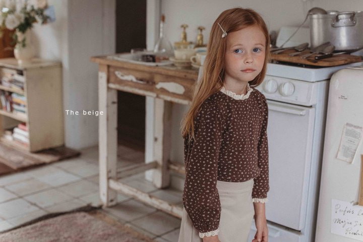 The Beige - Korean Children Fashion - #magicofchildhood - Flower Lace Tee - 7