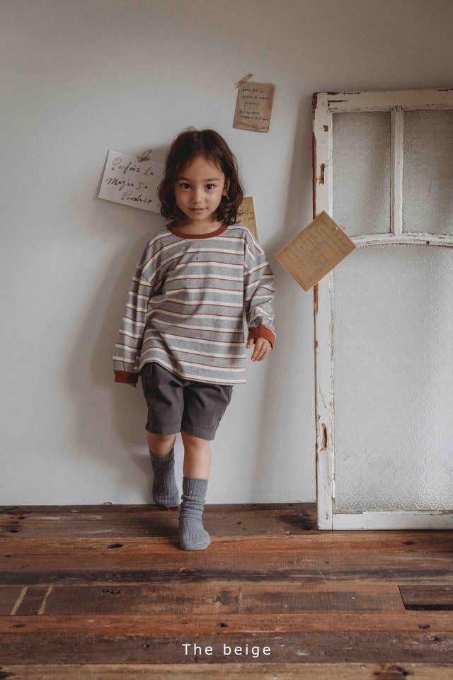 The Beige - Korean Children Fashion - #minifashionista - Multi Stripe Tee