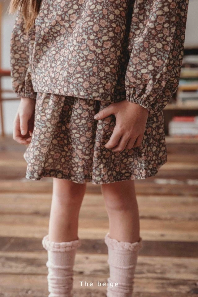 The Beige - Korean Children Fashion - #todddlerfashion - Corduroy Frill Skirt - 6