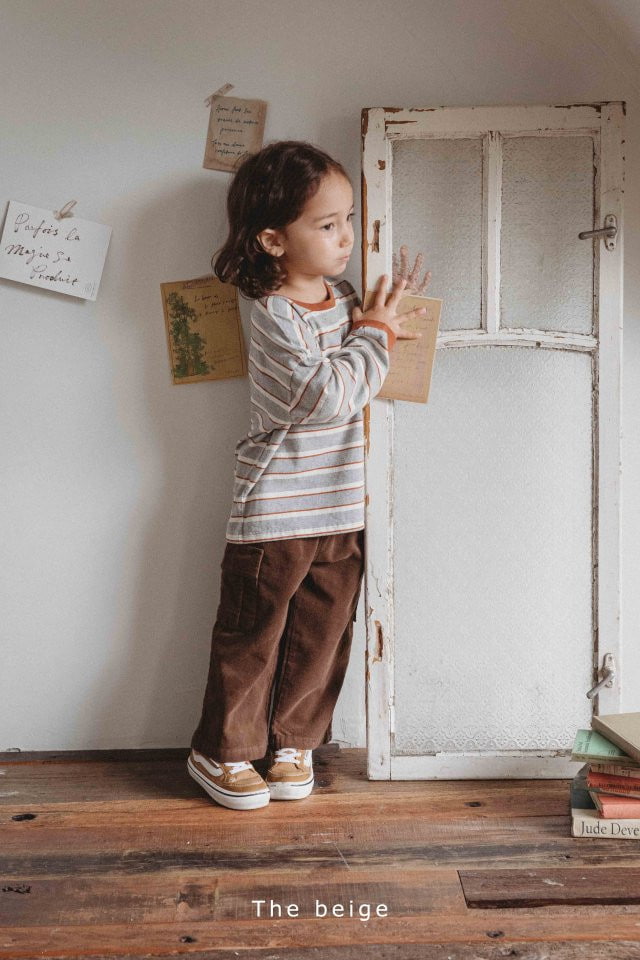 The Beige - Korean Children Fashion - #todddlerfashion - Corduroy Cargo Pants