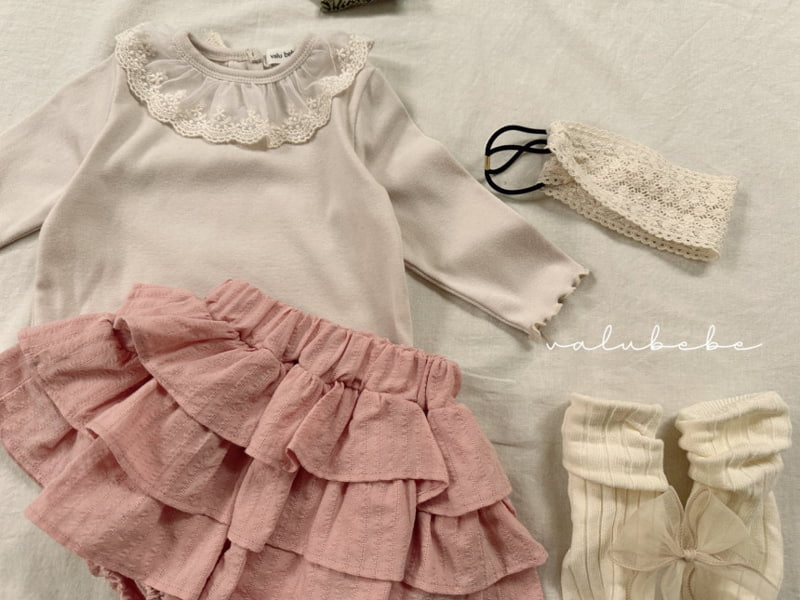 Valu Bebe - Korean Baby Fashion - #babyboutique - Lace Frill Tee - 11