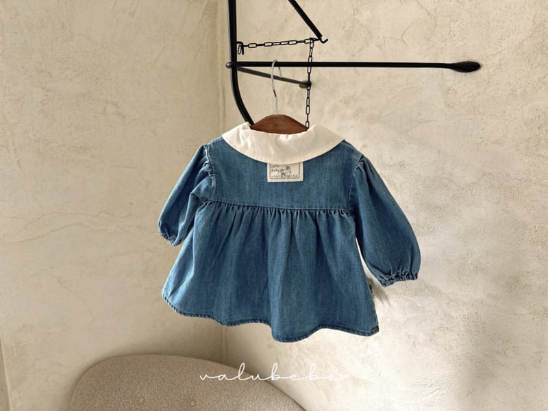 Valu Bebe - Korean Baby Fashion - #babyboutique - Bebe Petit Denim One-piece - 7