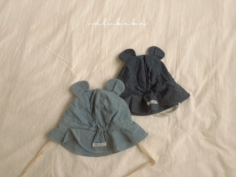 Valu Bebe - Korean Baby Fashion - #babyboutique - Denim Bear Bucket Hat - 2