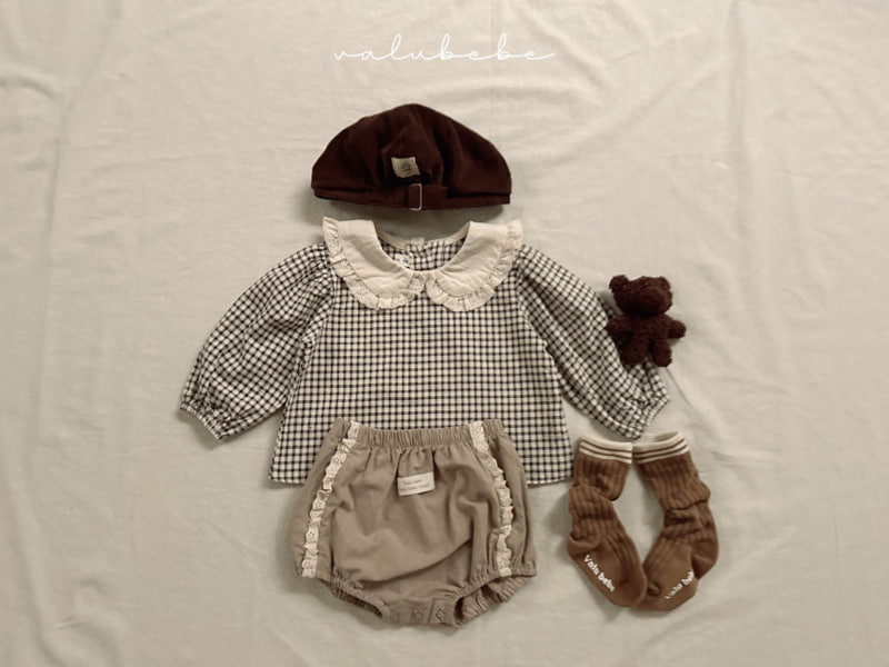 Valu Bebe - Korean Baby Fashion - #babyboutique - Bebe Classic Check Blouse - 8