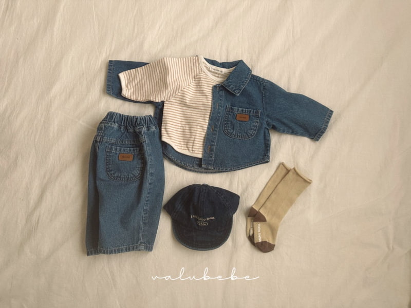 Valu Bebe - Korean Baby Fashion - #babyboutique - Toy Denim Shirts Jacket - 4