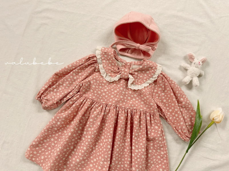 Valu Bebe - Korean Baby Fashion - #babyboutique - Bebe Flower Collar One-piece - 11