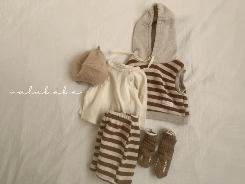 Valu Bebe - Korean Baby Fashion - #babyboutique - Stripe Hoodie - 3