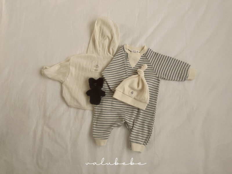 Valu Bebe - Korean Baby Fashion - #babyboutiqueclothing - Bebe Stripe Maru Bodysuit - 3