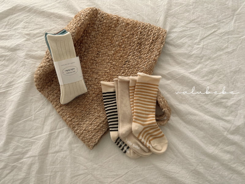 Valu Bebe - Korean Baby Fashion - #babyboutiqueclothing - Bebe Daily Rib Socks - 2