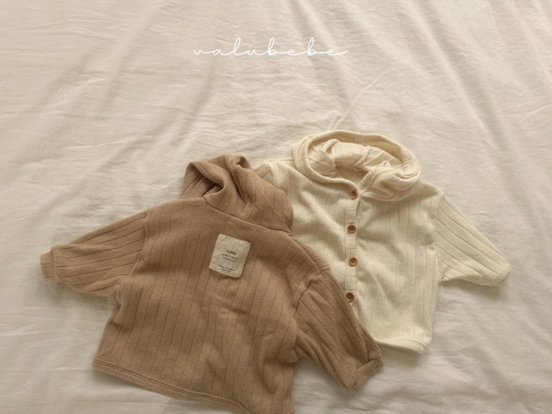 Valu Bebe - Korean Baby Fashion - #babyboutiqueclothing - Latte Rib Cardigan - 2