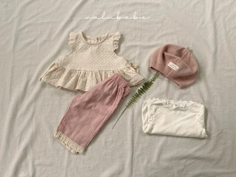 Valu Bebe - Korean Baby Fashion - #babyboutiqueclothing - Bebe Eyelet Lace Pants - 6