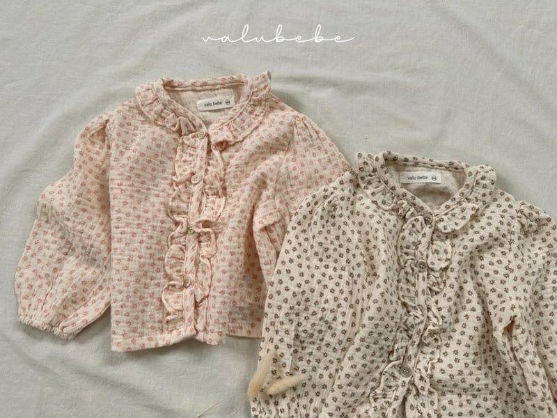 Valu Bebe - Korean Baby Fashion - #babyboutiqueclothing - Small Flower Frill Cardigan - 11