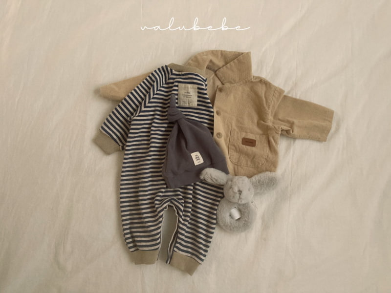 Valu Bebe - Korean Baby Fashion - #babyboutiqueclothing - Bebe Stripe Maru Bodysuit - 4