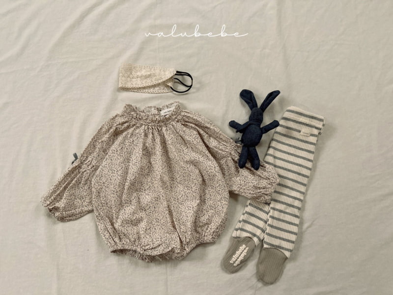 Valu Bebe - Korean Baby Fashion - #babyclothing - Bebe Stripe Foot Leggings - 10