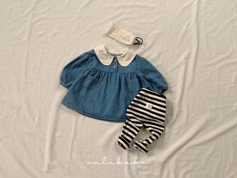 Valu Bebe - Korean Baby Fashion - #babyclothing - Bebe Stripe Leggings - 3