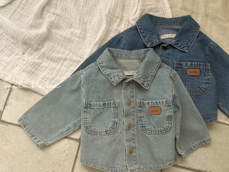 Valu Bebe - Korean Baby Fashion - #babyclothing - Toy Denim Shirts Jacket - 6