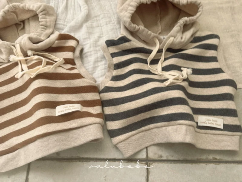 Valu Bebe - Korean Baby Fashion - #babyclothing - Stripe Hoodie - 6