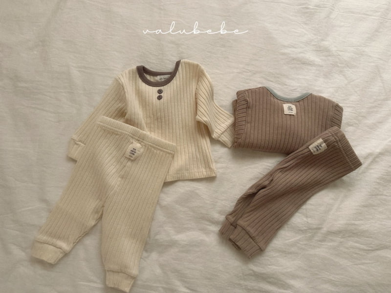 Valu Bebe - Korean Baby Fashion - #babyfashion - Bebe Ttotto Rib Set - 7