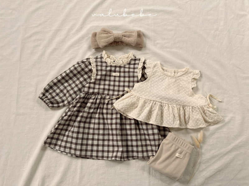 Valu Bebe - Korean Baby Fashion - #babyfashion - Bebe Magnon Check One-piece - 9