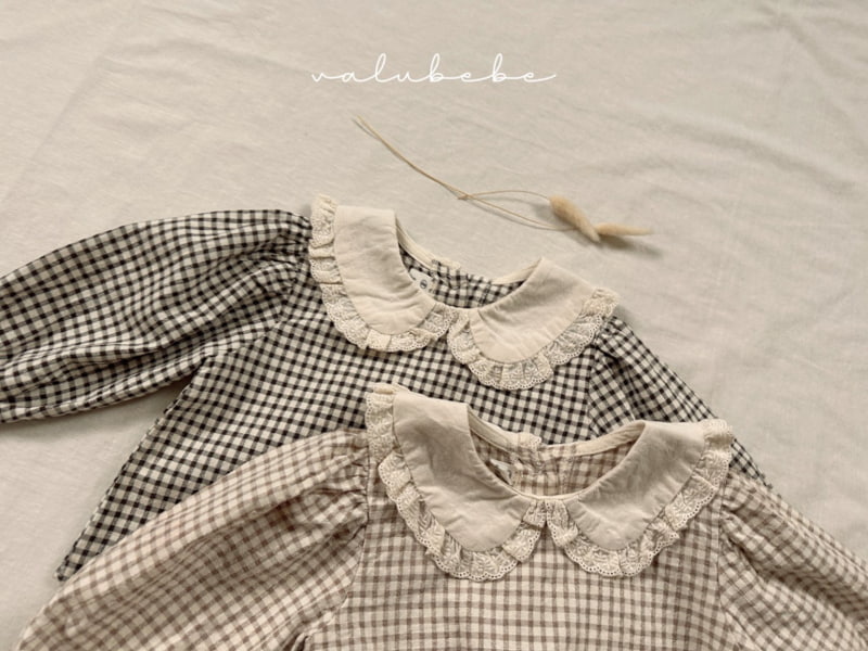 Valu Bebe - Korean Baby Fashion - #babyfashion - Bebe Classic Check Blouse - 11