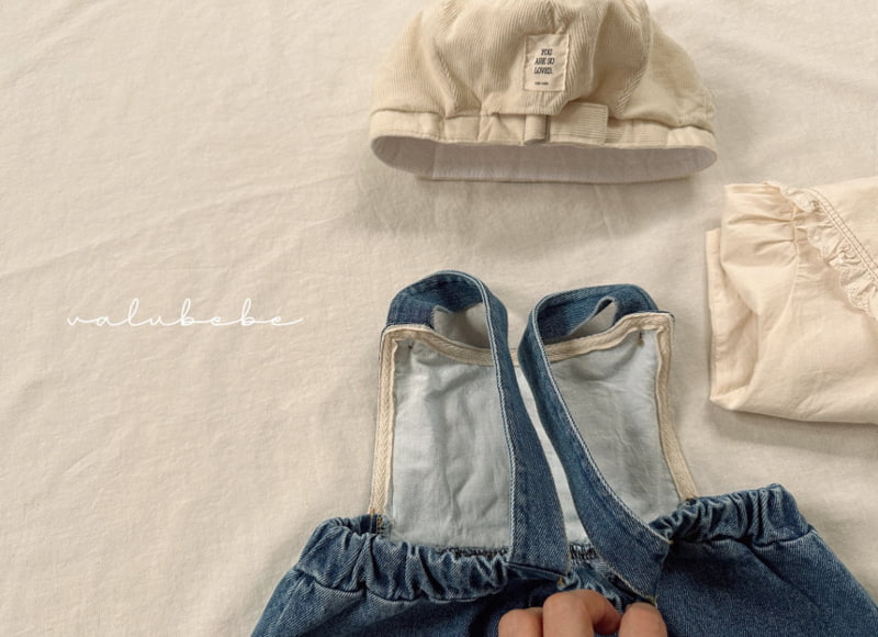 Valu Bebe - Korean Baby Fashion - #babyfashion - Pumpkin Denim Suspender Pants - 9