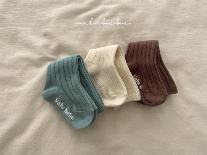 Valu Bebe - Korean Baby Fashion - #babyclothing - Bebe Daily Rib Socks - 4