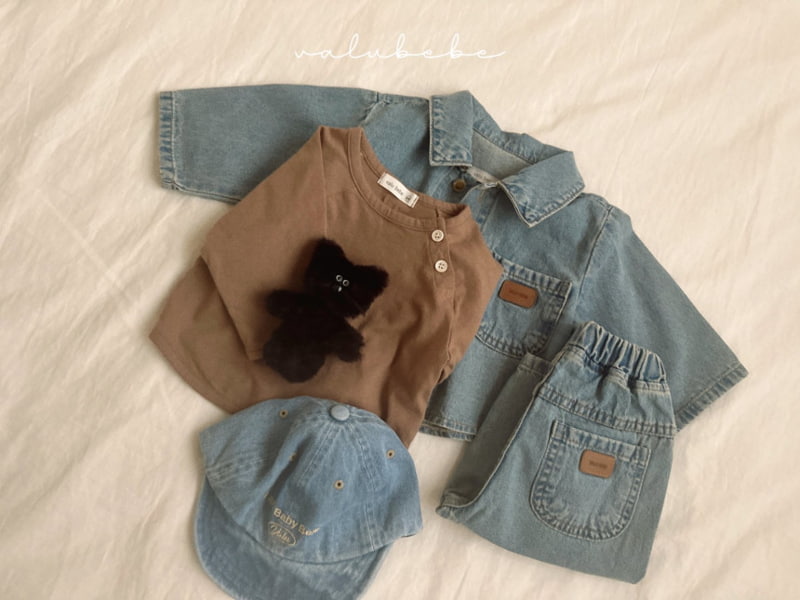 Valu Bebe - Korean Baby Fashion - #babyfashion - Toy Denim Shirts Jacket - 7