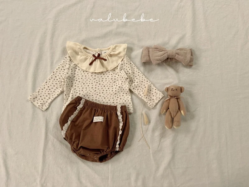 Valu Bebe - Korean Baby Fashion - #babyclothing - Bebe Ribbon Ruffle Tee - 4