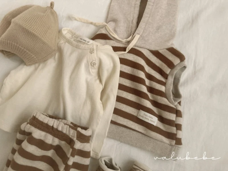 Valu Bebe - Korean Baby Fashion - #babyfashion - Stripe Hoodie - 7