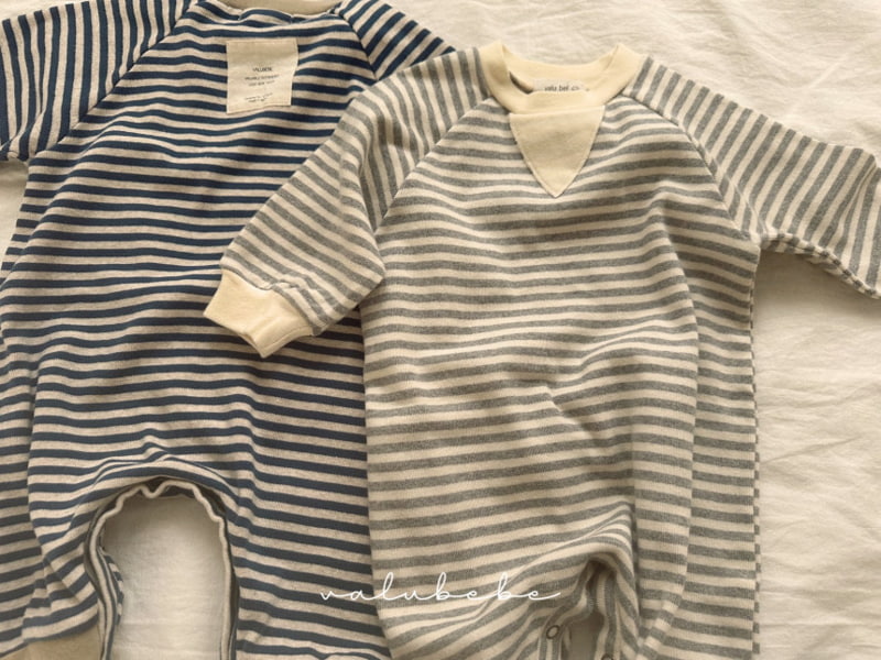 Valu Bebe - Korean Baby Fashion - #babyfever - Bebe Stripe Maru Bodysuit - 6