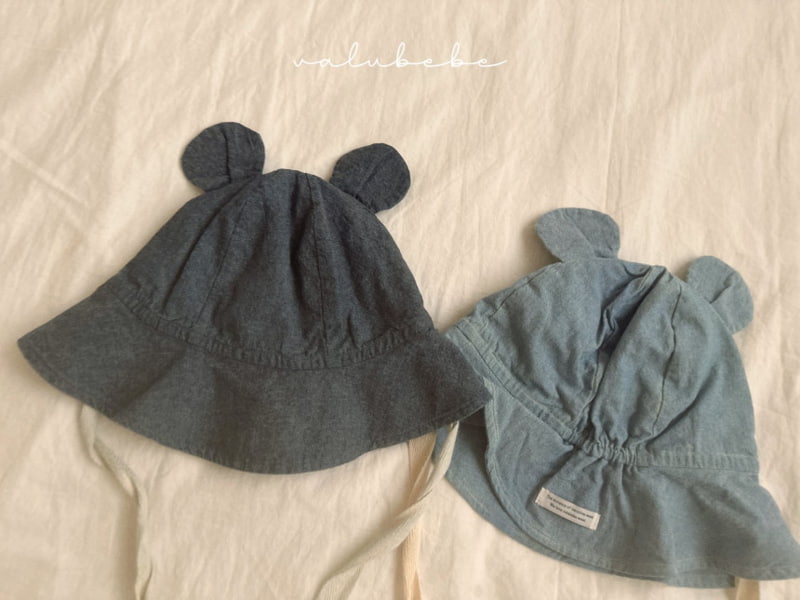 Valu Bebe - Korean Baby Fashion - #babyfever - Denim Bear Bucket Hat - 6