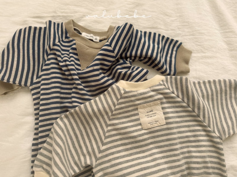 Valu Bebe - Korean Baby Fashion - #babygirlfashion - Bebe Stripe Maru Bodysuit - 7