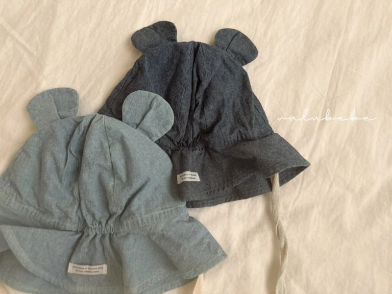 Valu Bebe - Korean Baby Fashion - #babygirlfashion - Denim Bear Bucket Hat - 7