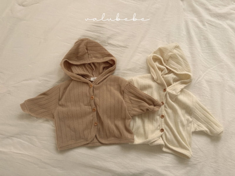 Valu Bebe - Korean Baby Fashion - #babygirlfashion - Latte Rib Cardigan - 6