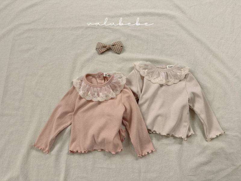 Valu Bebe - Korean Baby Fashion - #babylifestyle - Lace Frill Tee - 2