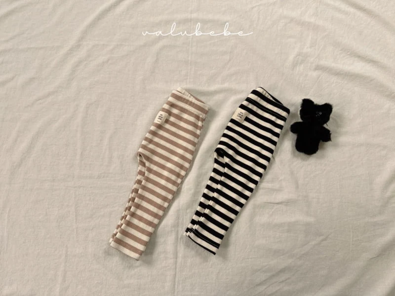 Valu Bebe - Korean Baby Fashion - #babylifestyle - Bebe Stripe Leggings - 7