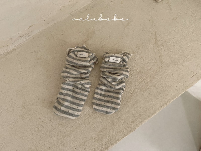 Valu Bebe - Korean Baby Fashion - #babylifestyle - Stripe Roll Up Socks - 5